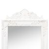vidaXL Miroir sur pied Blanc 45x180 cm