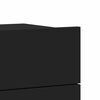 vidaXL Tables de chevet 2 pcs Noir 40x30x30 cm Bois d'ingénierie