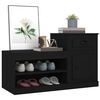 vidaXL Armoire &agrave; chaussures noir 100x42x60 cm bois d'ing&eacute;nierie