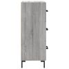 vidaXL Buffet Sonoma gris 34,5x34x90 cm Bois d'ing&eacute;nierie