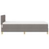 vidaXL Lit &agrave; ressorts avec matelas Taupe 90 x 190 cm tissu