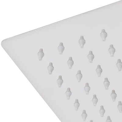 vidaXL Tête de douche plongeante carrée en acier inoxydable 25x25 cm