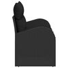 vidaXL Canapé de jardin Noir 124 x 62 x 69cm polyrotin