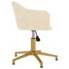 vidaXL Chaises pivotantes &agrave; manger lot de 6 Cr&egrave;me Velours