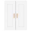 vidaXL Armoires murales 2 pcs blanc bois d'ingénierie