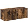 vidaXL Ensemble de meubles TV 4 pcs Ch&ecirc;ne fum&eacute; Bois d'ing&eacute;nierie