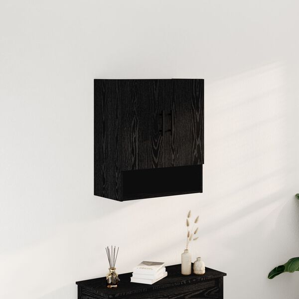 vidaXL Meuble mural Chêne noir 60 x 31 x 70 cm Bois d'ingénierie