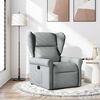 vidaXL Fauteuil inclinable Gris clair Tissu