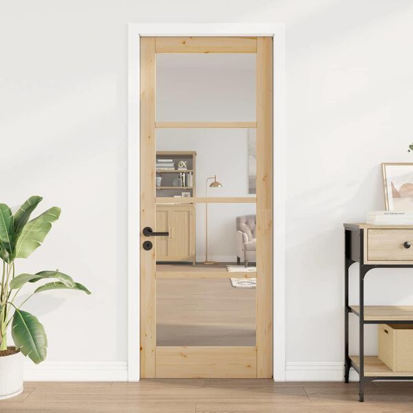 vidaXL Porte int&eacute;rieure ORKDAL Marron 78 x 202 cm
