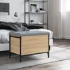 vidaXL Banc de rangement ch&ecirc;ne sonoma 62x42x45 cm bois d'ing&eacute;nierie