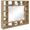 vidaXL Armoire Miroir avec &eacute;tag&egrave;re Ch&ecirc;ne artisanal 91 x 15 x 76,5 cm