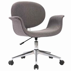 vidaXL Chaise pivotante &agrave; manger Gris Tissu