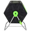vidaXL Composteur &agrave; tambour &agrave; double chambre 63x60x74 cm 140 L PP