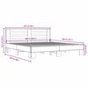 vidaXL Cadre de lit sans matelas sonoma gris 200x200 cm