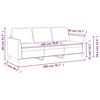 vidaXL Canap&eacute; &agrave; 3 places Marron 180 cm Similicuir