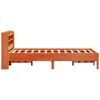 vidaXL Cadre de lit sans matelas cire marron 120x200cm bois pin massif