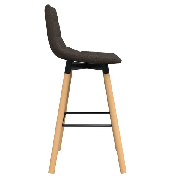 vidaXL Tabouret de bar Taupe Tissu