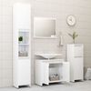 vidaXL Ensemble de meubles de bain 3pcs Blanc brillant Bois ing&eacute;nierie