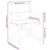 vidaXL Chaises de jardin pliables lot de 6 blanc cr&egrave;me tissu