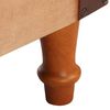 vidaXL Chaise cabriolet marron cuir v&eacute;ritable bois de manguier massif