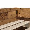 vidaXL Cadre de lit avec tiroir Bois Ancien 90 x 200 cm Pin massif
