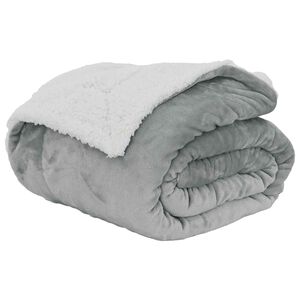 vidaXL plaid Gris 130 x 150 cm 1 kg Polaire