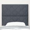 vidaXL T&ecirc;te de lit LED Gris fonc&eacute; 90 cm Cuir synth&eacute;tique