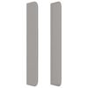 vidaXL T&ecirc;te de lit avec oreilles Gris clair 93x16x118/128 cm Tissu