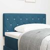 vidaXL T&ecirc;te de lit avec t&ecirc;te de lit Bleu fonc&eacute; 100 cm Cuir synth&eacute;tique