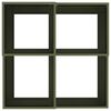 vidaXL Cache-pot de jardin Vert olive 100 x 100 x 48 cm Acier