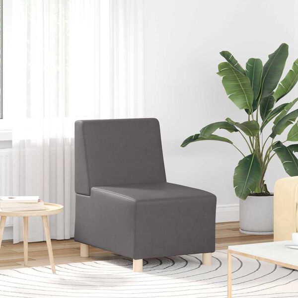 vidaXL Unit&eacute; de Sofa Modulaire Sans Accoudoirs 2 pcs Gris