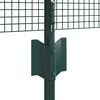 vidaXL Cl&ocirc;ture avec poteau Vert 0,5 x 50 m Acier et PVC