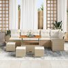 vidaXL Ensemble de canap&eacute; de jardin 12 pcs Beige et cr&egrave;me polyrotin