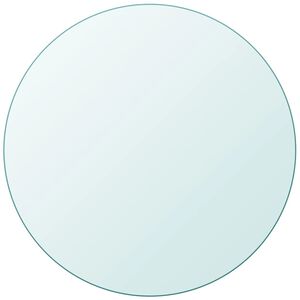 vidaXL Dessus de table ronde en verre tremp&eacute; 900 mm