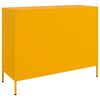 vidaXL Buffet jaune moutarde 100,5x39x79 cm acier