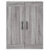 vidaXL Armoires murales 2 pcs sonoma gris bois d'ing&eacute;nierie