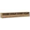 vidaXL Meuble TV mural 2 pc ch&ecirc;ne artisanal Bois d'ing&eacute;nierie