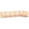 vidaXL Salon de jardin 6 pcs Bois de pin massif