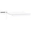 vidaXL Auvent r&eacute;tractable &eacute;lectrique Blanc 3,5 x 2 m