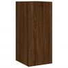 vidaXL Unit&eacute;s murales TV avec LED 4 pcs ch&ecirc;ne marron bois d'ing&eacute;nierie