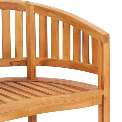 vidaXL Chaises en forme de banane lot de 2 Bois de teck solide