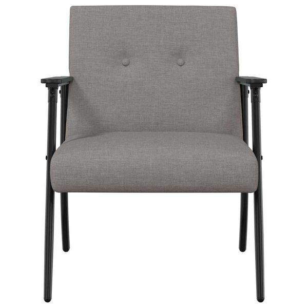 vidaXL fauteuil Taupe 59 x 75 x 78 cm tissu