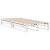 vidaXL Cadre de lit sans matelas blanc 90x190 cm bois de pin massif