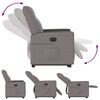 vidaXL Fauteuil inclinable taupe tissu