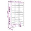 vidaXL Meuble CD Ch&ecirc;ne artisanal 101 x 23 x 177,5 cm Bois d'ing&eacute;nierie