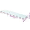 vidaXL Panneaux d'&eacute;tag&egrave;re 2 pcs Verre Transparent 90 x 20 cm