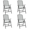 vidaXL Ensemble &agrave; manger de jardin 5 pcs anthracite m&eacute;tal maille