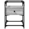 vidaXL Tables de chevet 2 pcs sonoma gris 40x40x55 cm bois ing&eacute;nierie