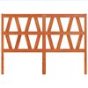 vidaXL T&ecirc;te de lit cire marron 135 cm bois massif de pin