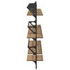 vidaXL Ensemble d'&eacute;tag&egrave;res murales avec &eacute;tag&egrave;re 6 pcs Ch&ecirc;ne artisanal